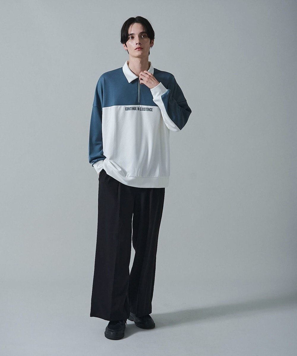 WEGO ドルマンポンチハーフZIPプルオーバー 