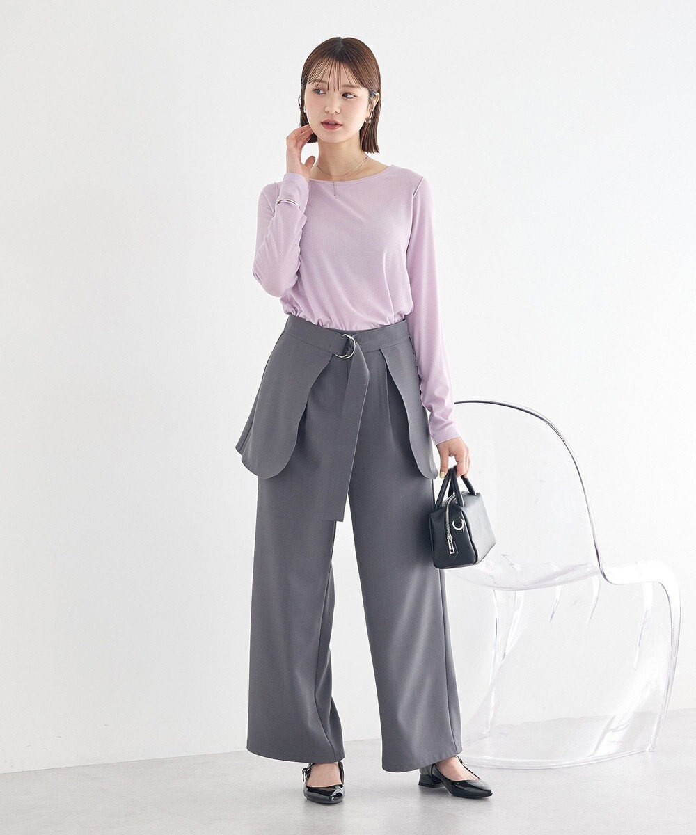 earth music&ecology 微シアーメロープルオーバー 