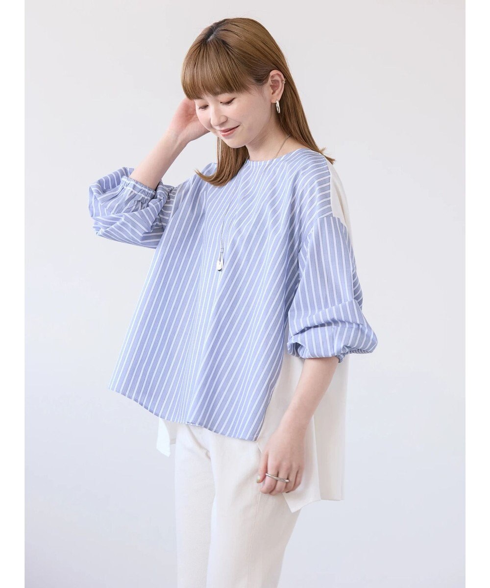 AMERICAN HOLIC 異素材バックタックドッキングプルオーバー 