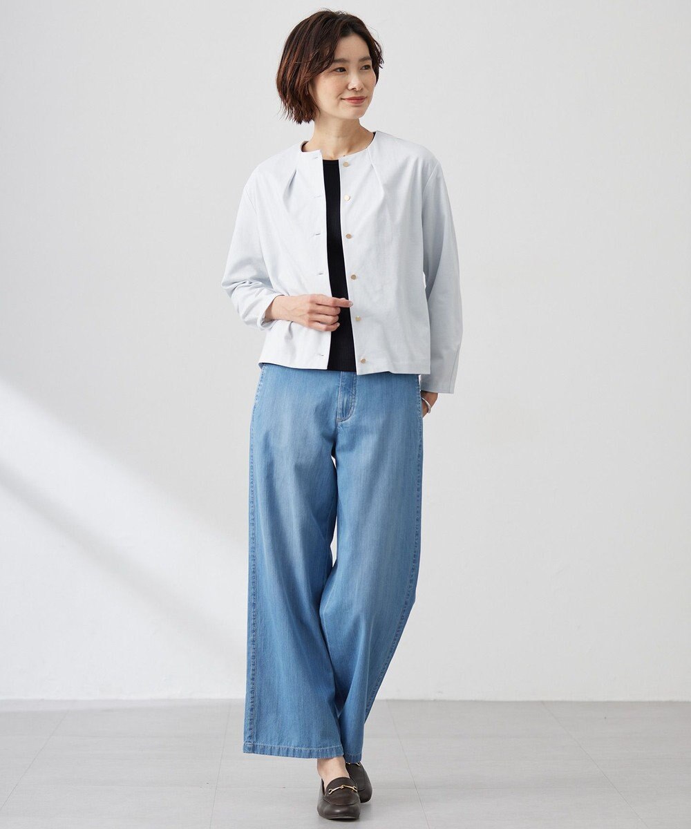 J.PRESS LADIES L リブ クルーネック カットソー 