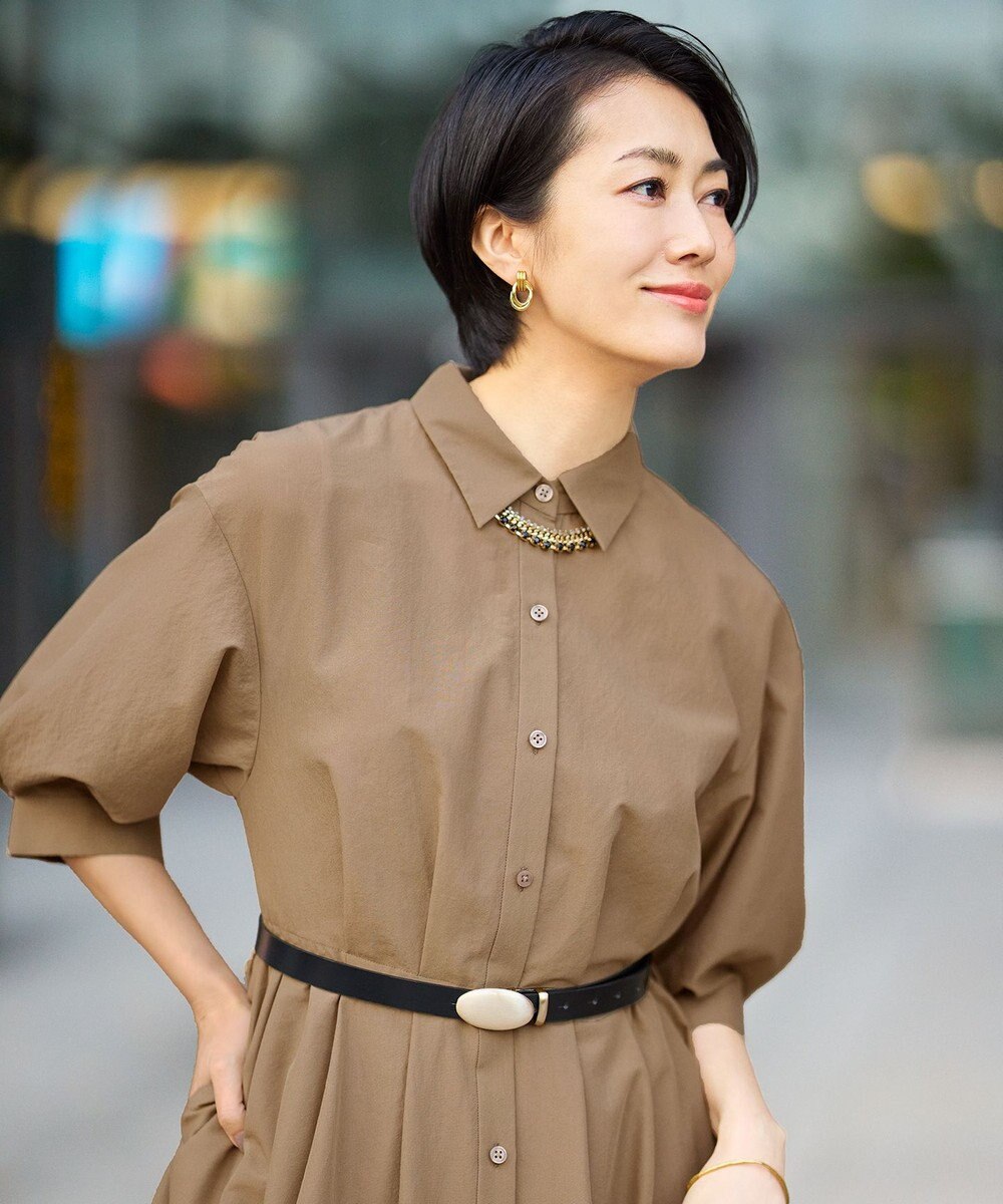 自由区 L 【カタログ掲載】シアーボイルシャツ ワンピース 