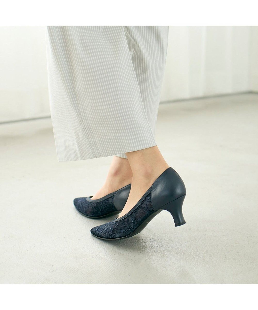 Riz raffinee <Riz raffinee>Ｖカットレースパンプス 