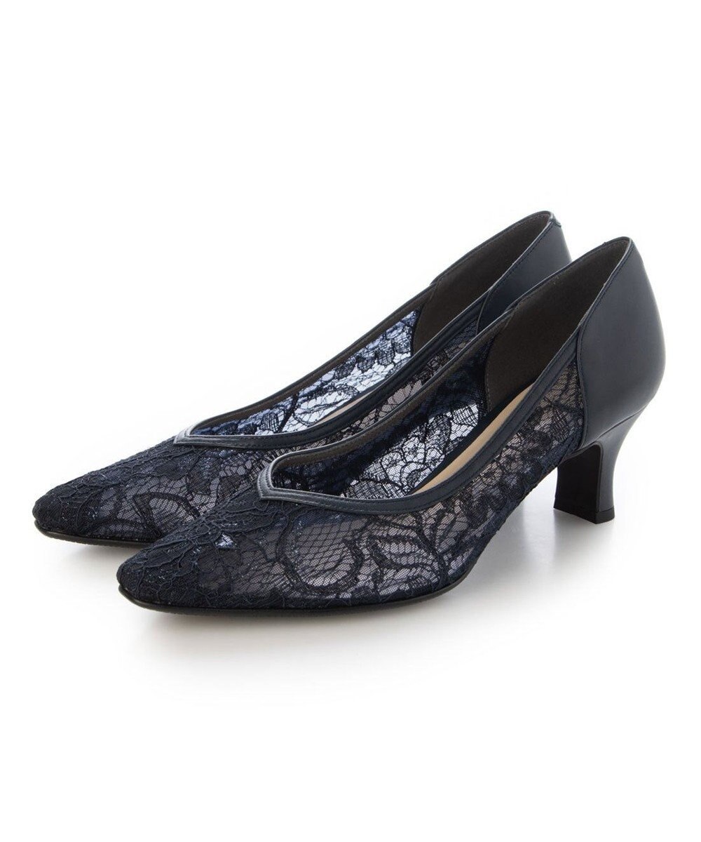 Riz raffinee <Riz raffinee>Ｖカットレースパンプス 