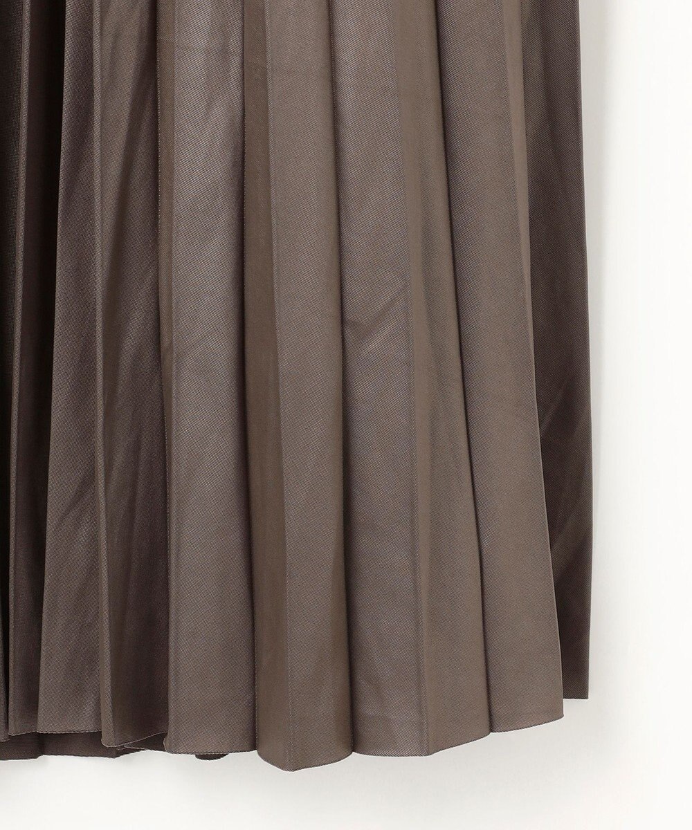 ANY 【ウエストゴム】レザーライクプリーツスカート 