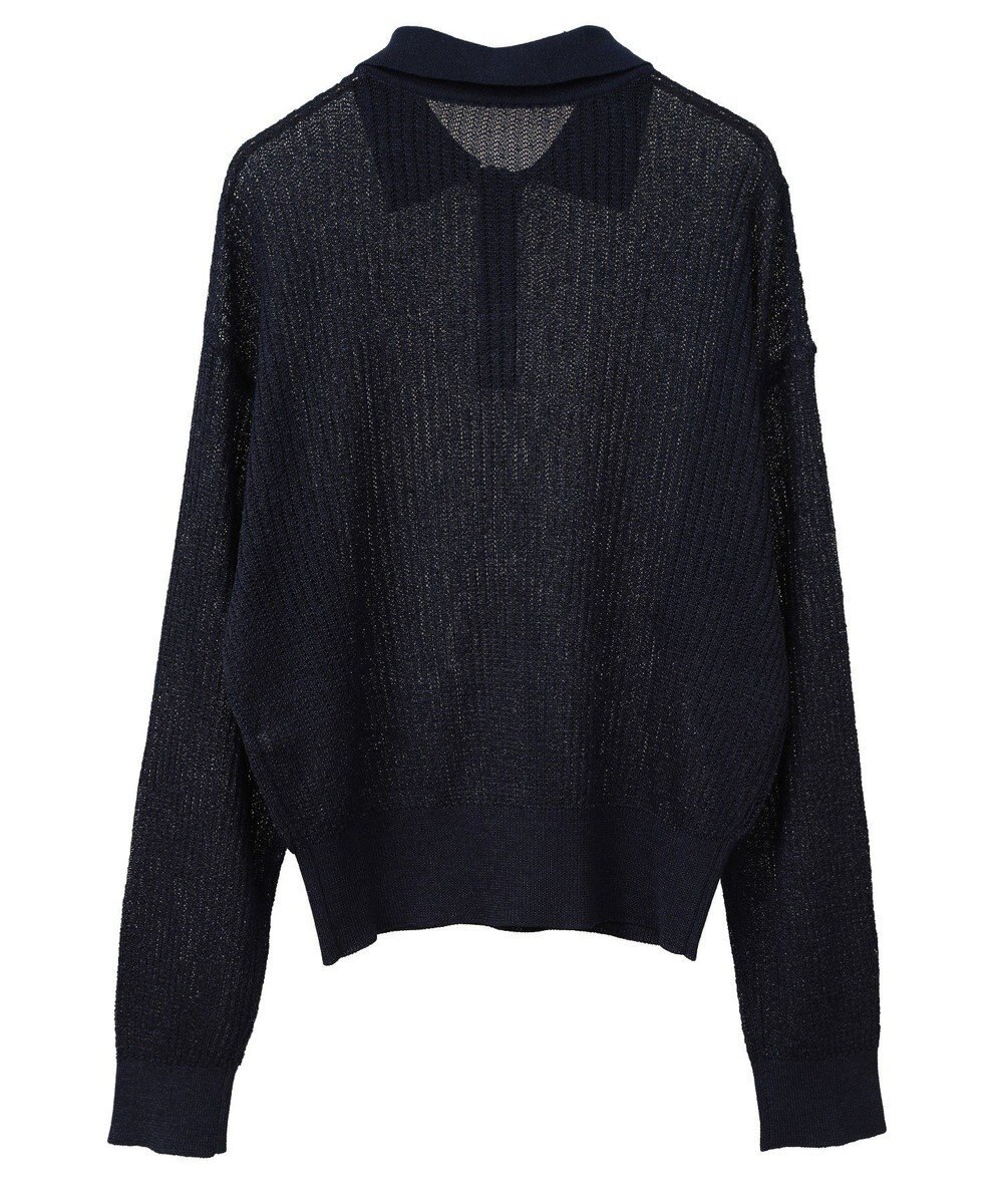 AMERICAN HOLIC メタルライクニットポロ 