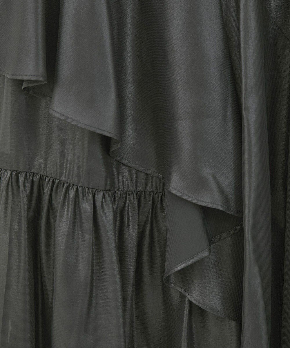 earth music&ecology シャイニーラッフルスカート 