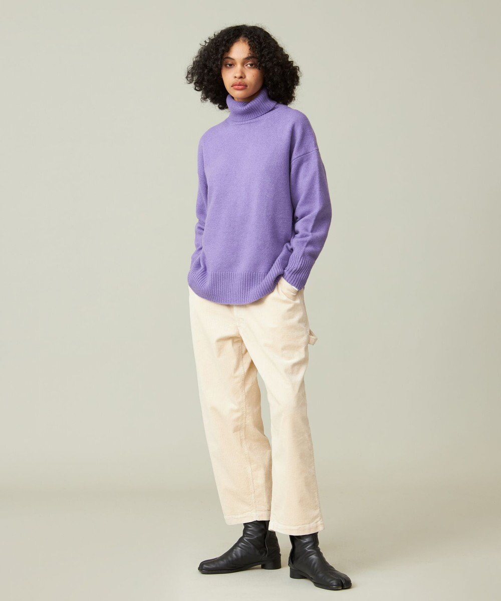 J.PRESS YORK STREET 【WOMEN】ウールカシミヤ タートルネックニット 