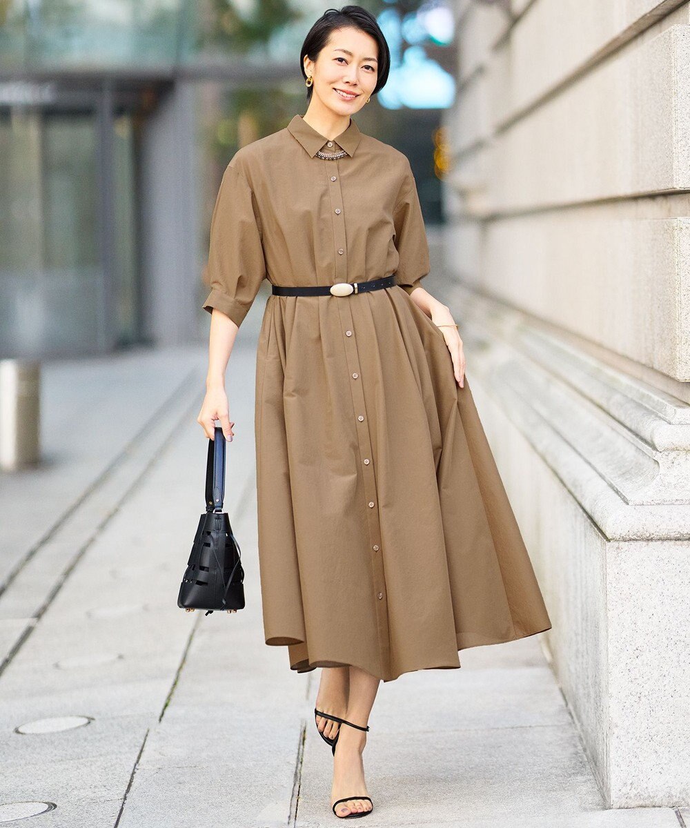 自由区 L 【カタログ掲載】シアーボイルシャツ ワンピース 