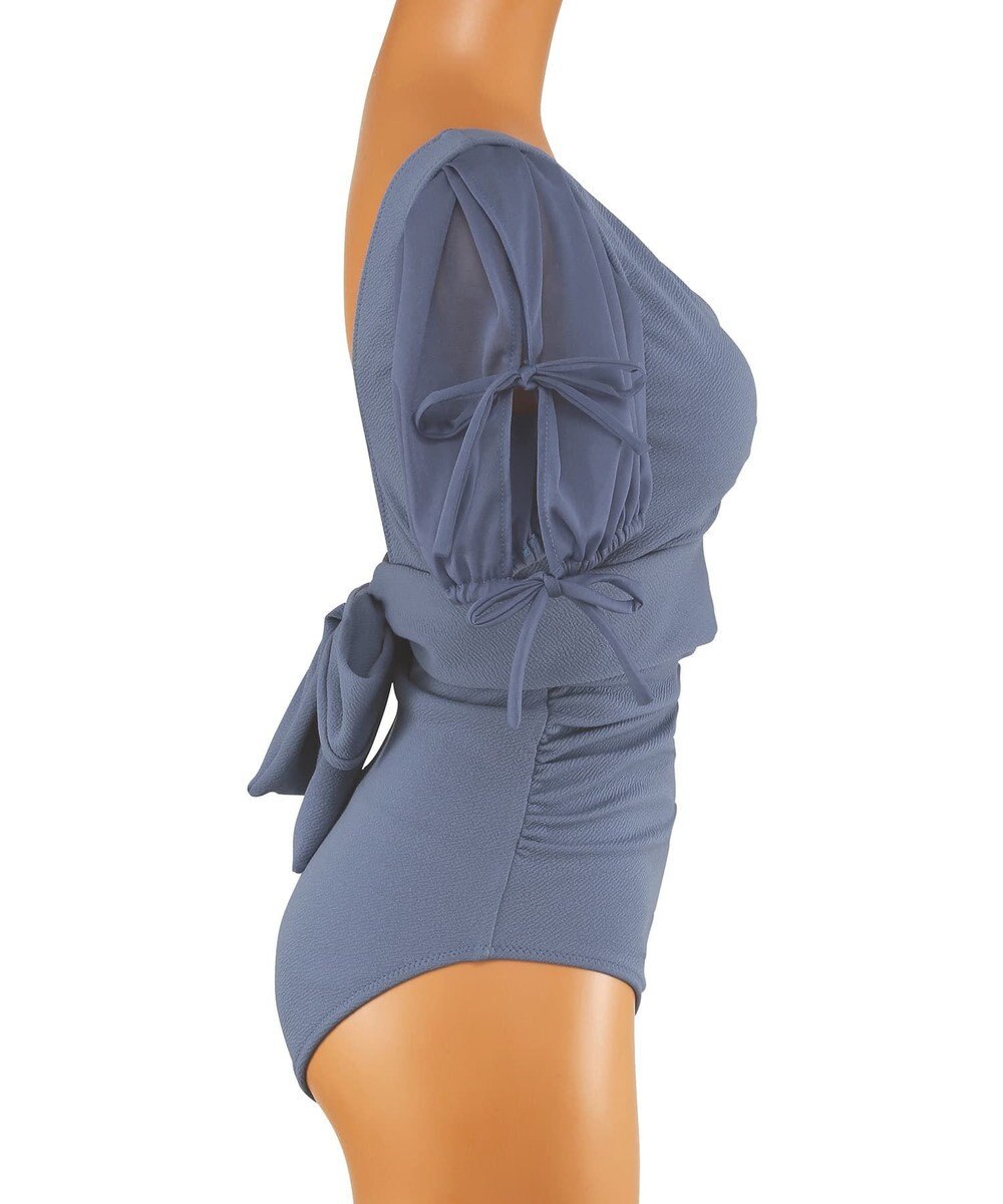 San-ai Resort（三愛水着楽園） 【San-ai Resort×PEACH JOHNコラボ】【ナイスバディ水着】パフスリーブワイヤービキニ　9M・11L　【San-ai Resort（サンアイリゾート）】 