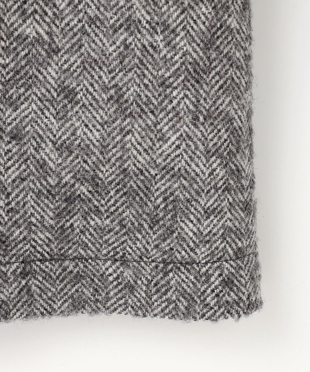 JOSEPH ABBOUD 【軽量/JAPANファブリック】アルパカヘリンボン ステンカラー コート 