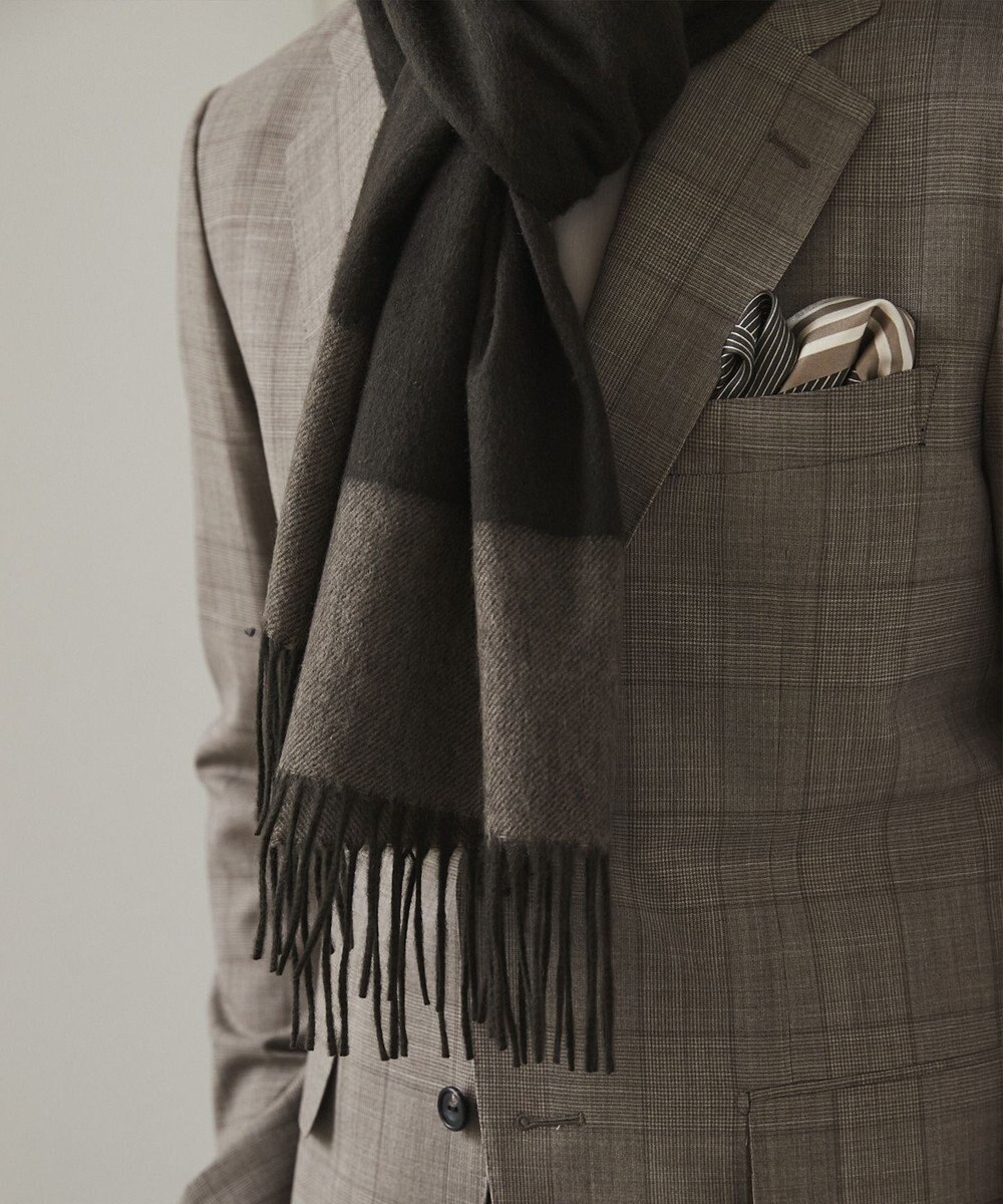 GOTAIRIKU 【カシミヤ100%】 幅広 マフラー(40cm×180cm) 