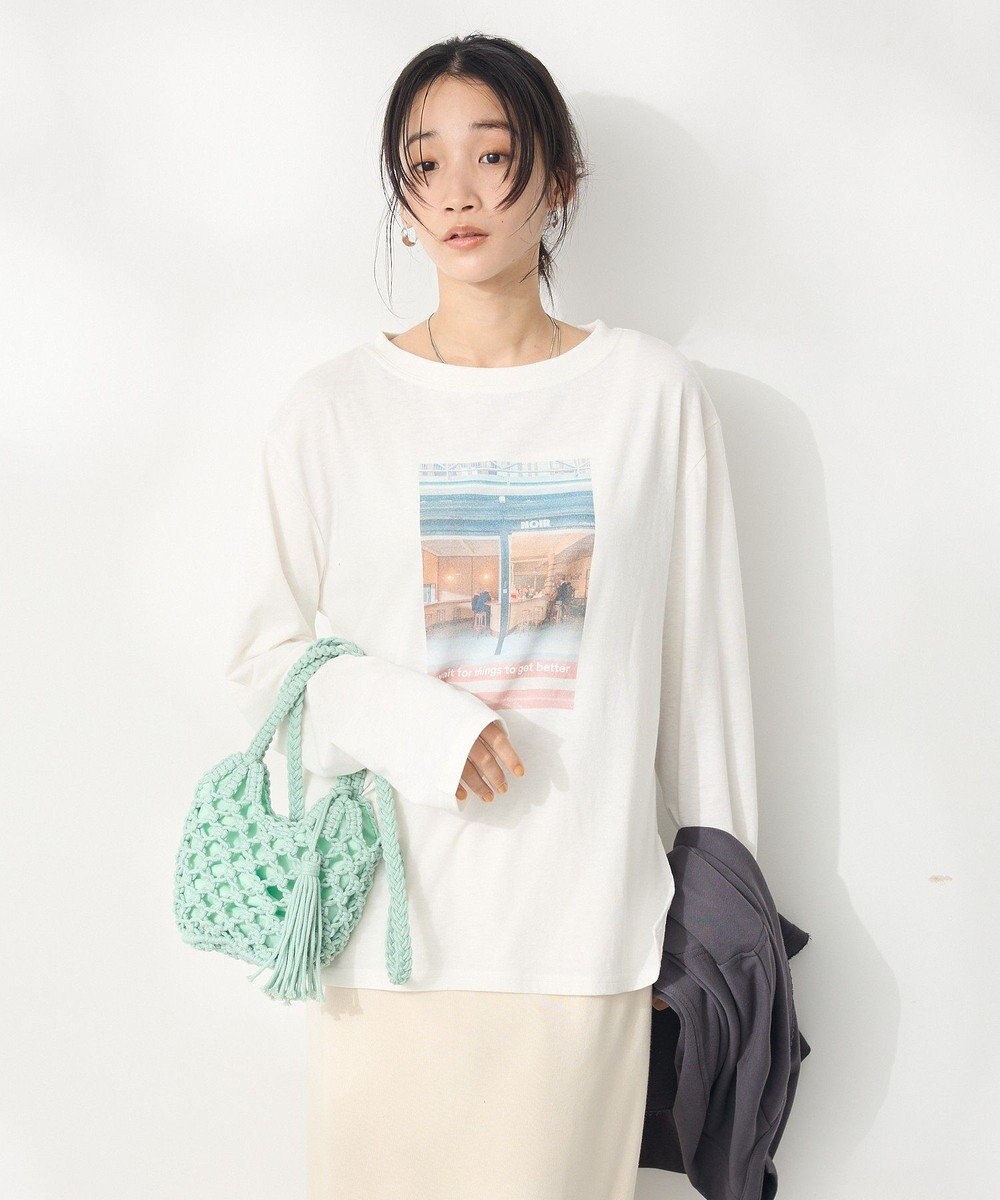 CRAFT STANDARD BOUTIQUE ラメ天竺フォトプリントロンTEE 