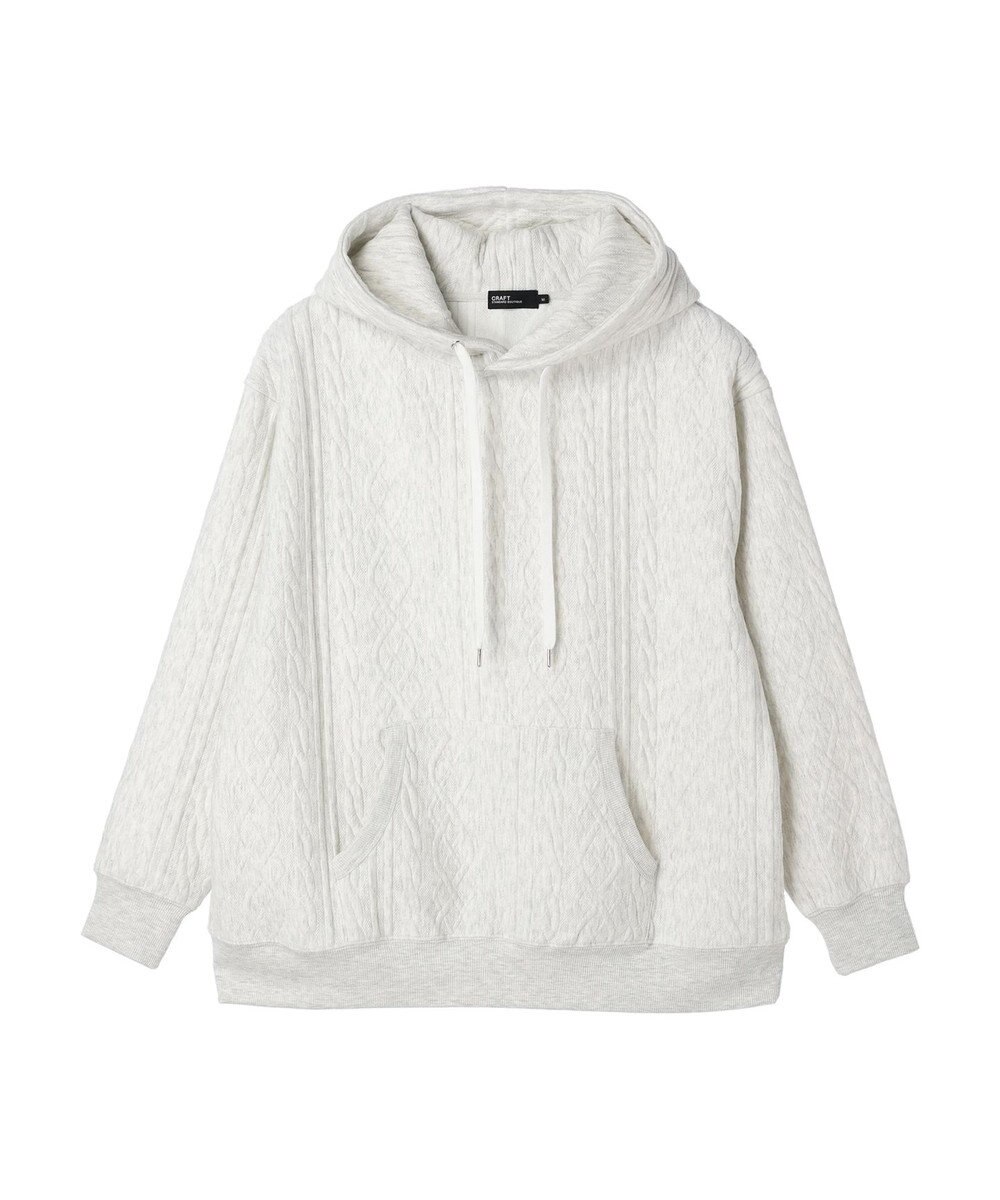 CRAFT STANDARD BOUTIQUE ケーブル柄カットパーカー2 