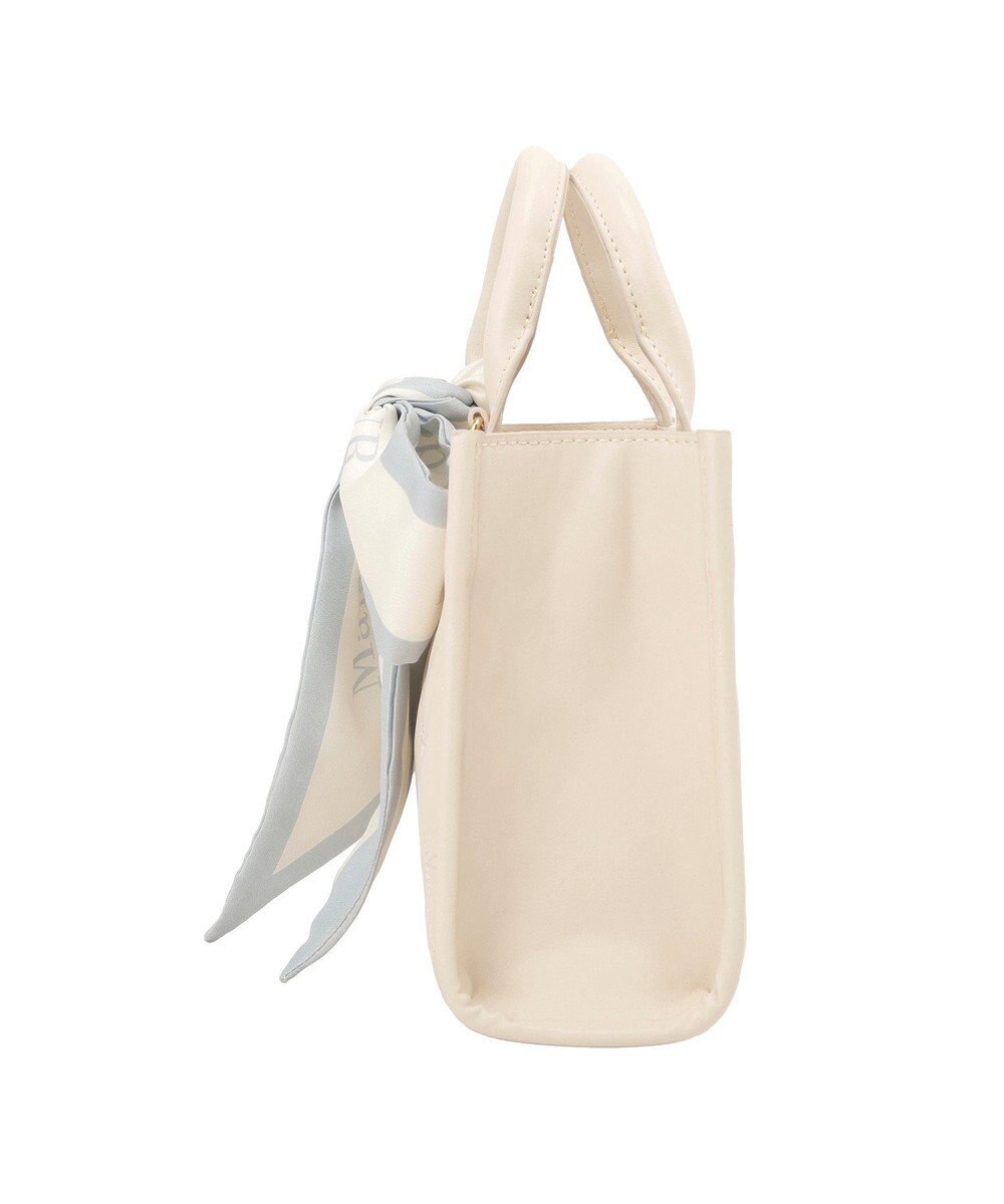 Maison de FLEUR スカーフ付きリボンキルティング2Wayスクエアトート 