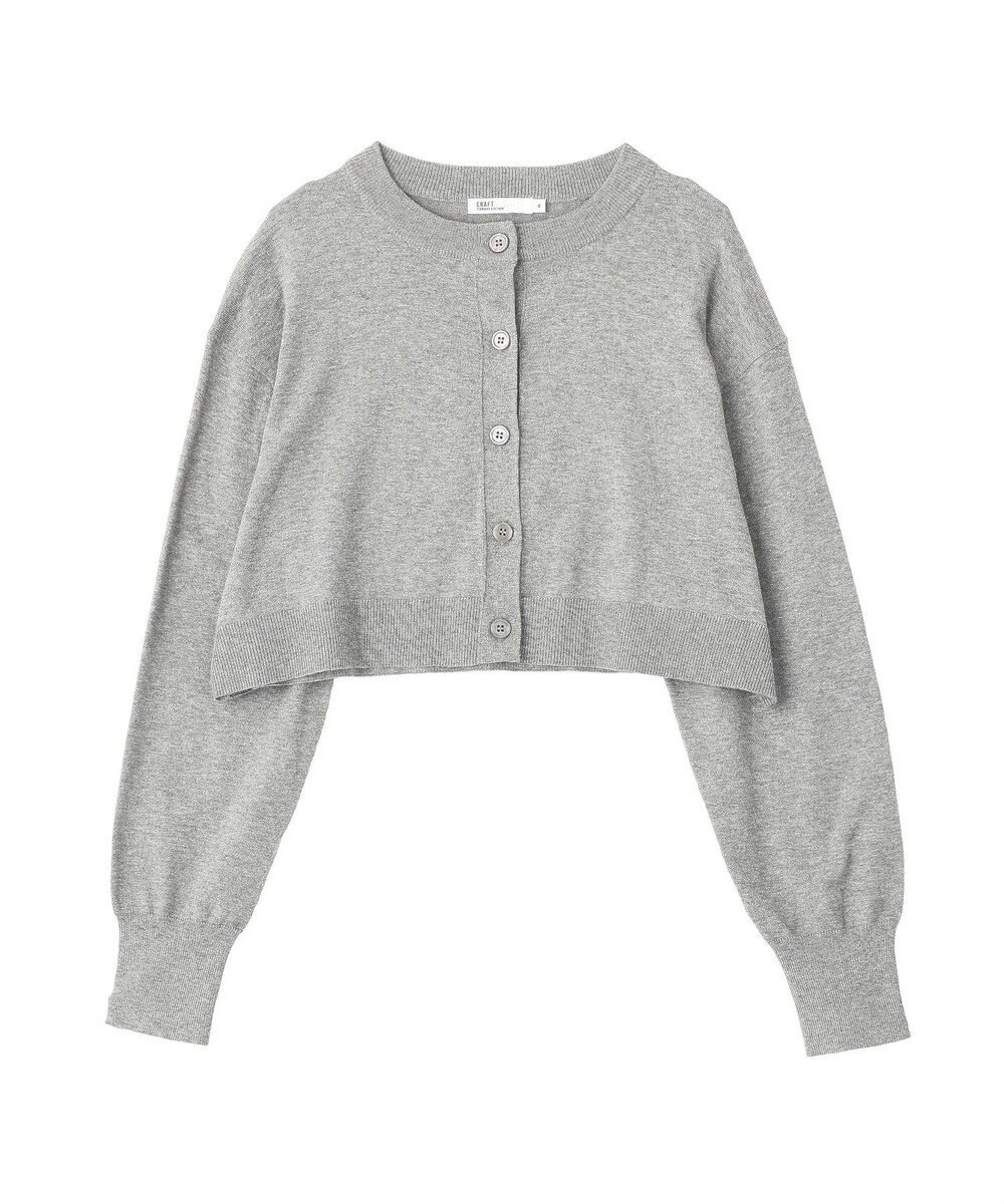CRAFT STANDARD BOUTIQUE 選べる丈/クルーネックカーディガン 
