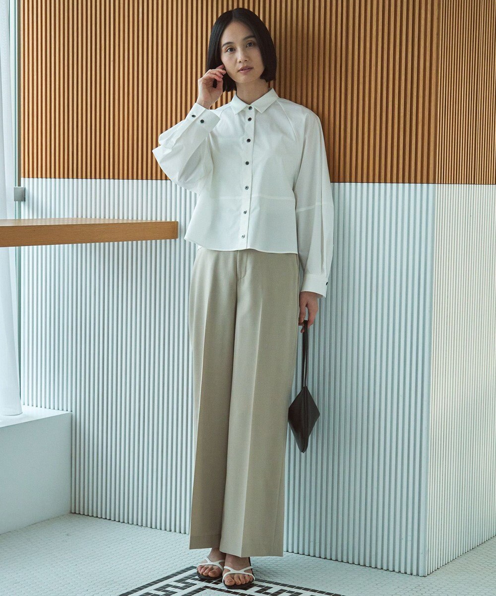 UNFILO コットンブロード フォルムシャツ 