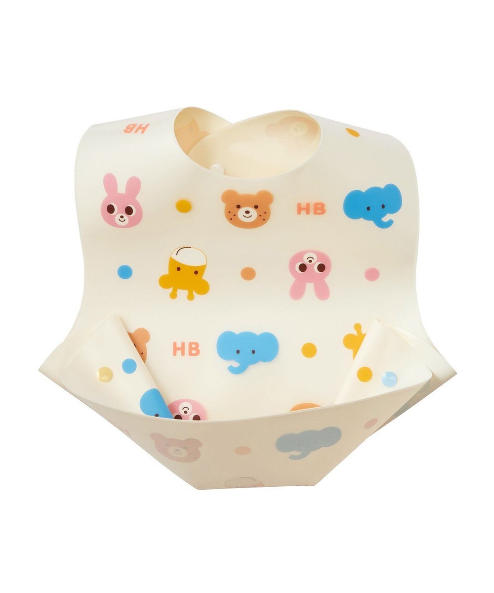 MIKI HOUSE HOT BISCUITS 総柄 お食事スタイ 