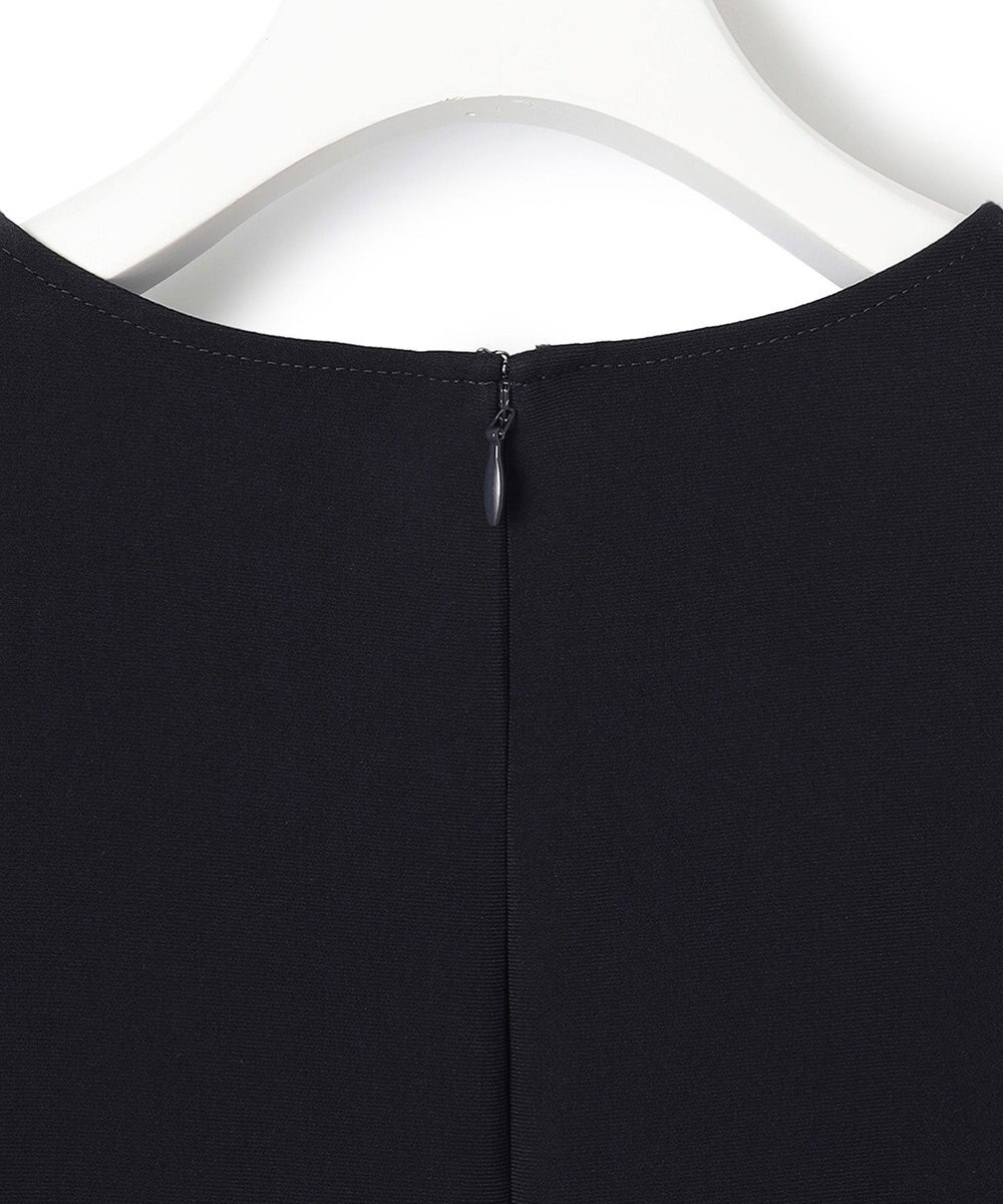 23区 【洗える】トリアセダブルジョーゼット レース切り替え ワンピース 