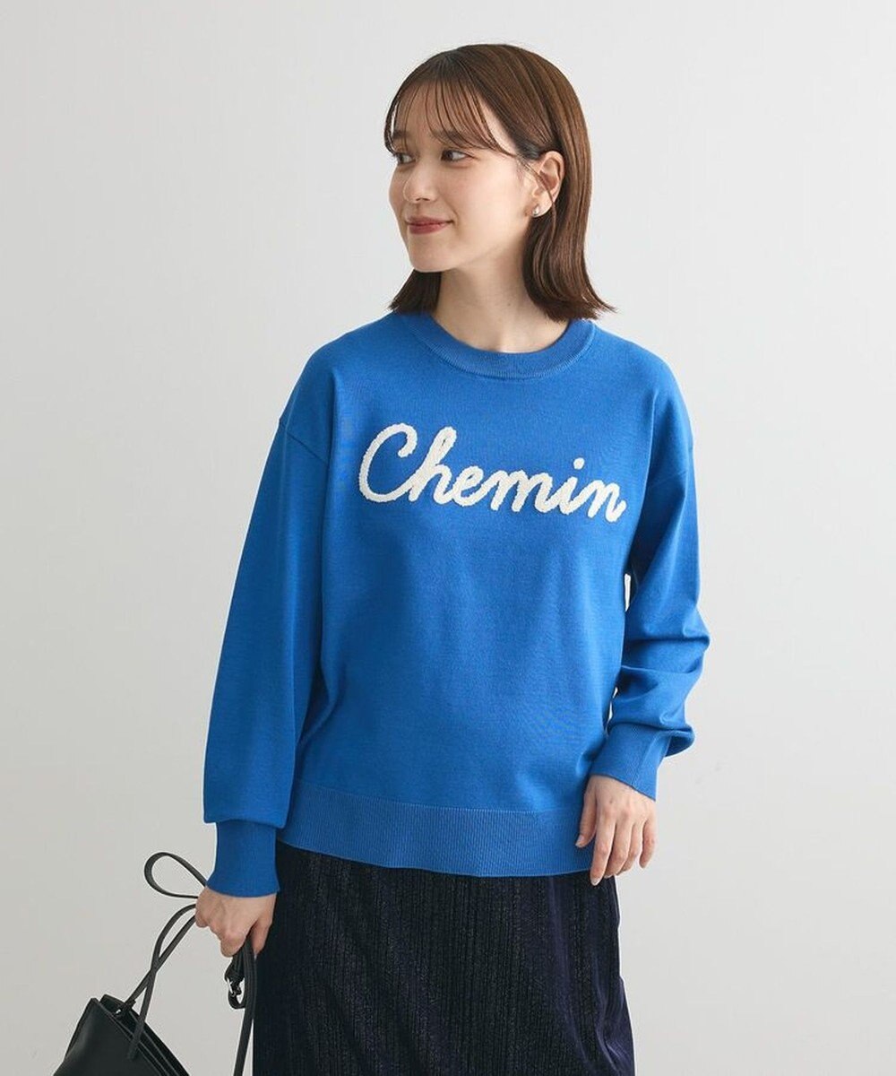 Green Parks 洗える　さがら刺しゅうロゴニットプル 