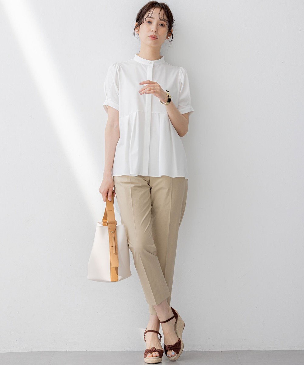 組曲 プレーティング天竺5分袖 カットソー 