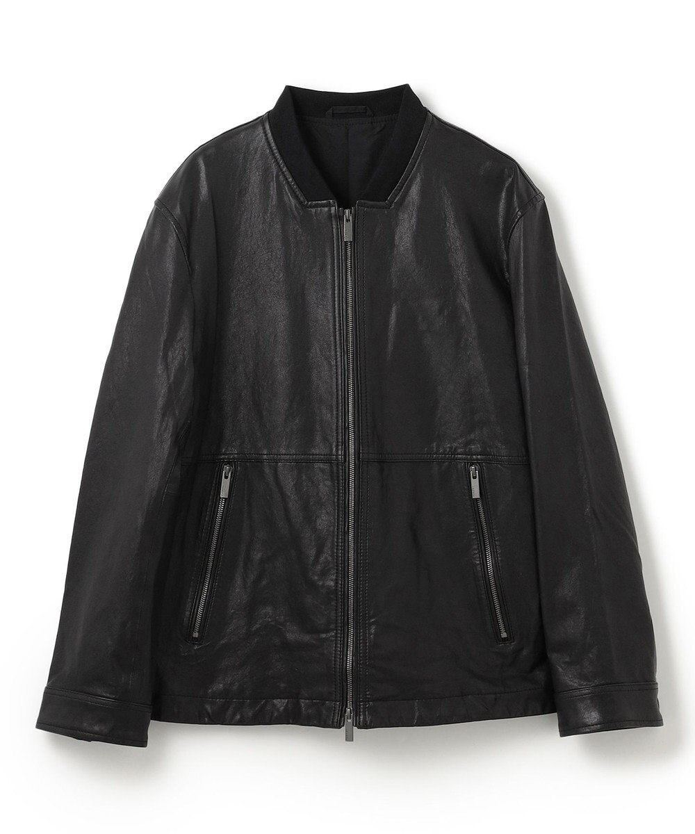 JOSEPH HOMME 新素材【シャツ感覚で羽織れる軽さ】シュリンクエアレザー　ブルゾン 