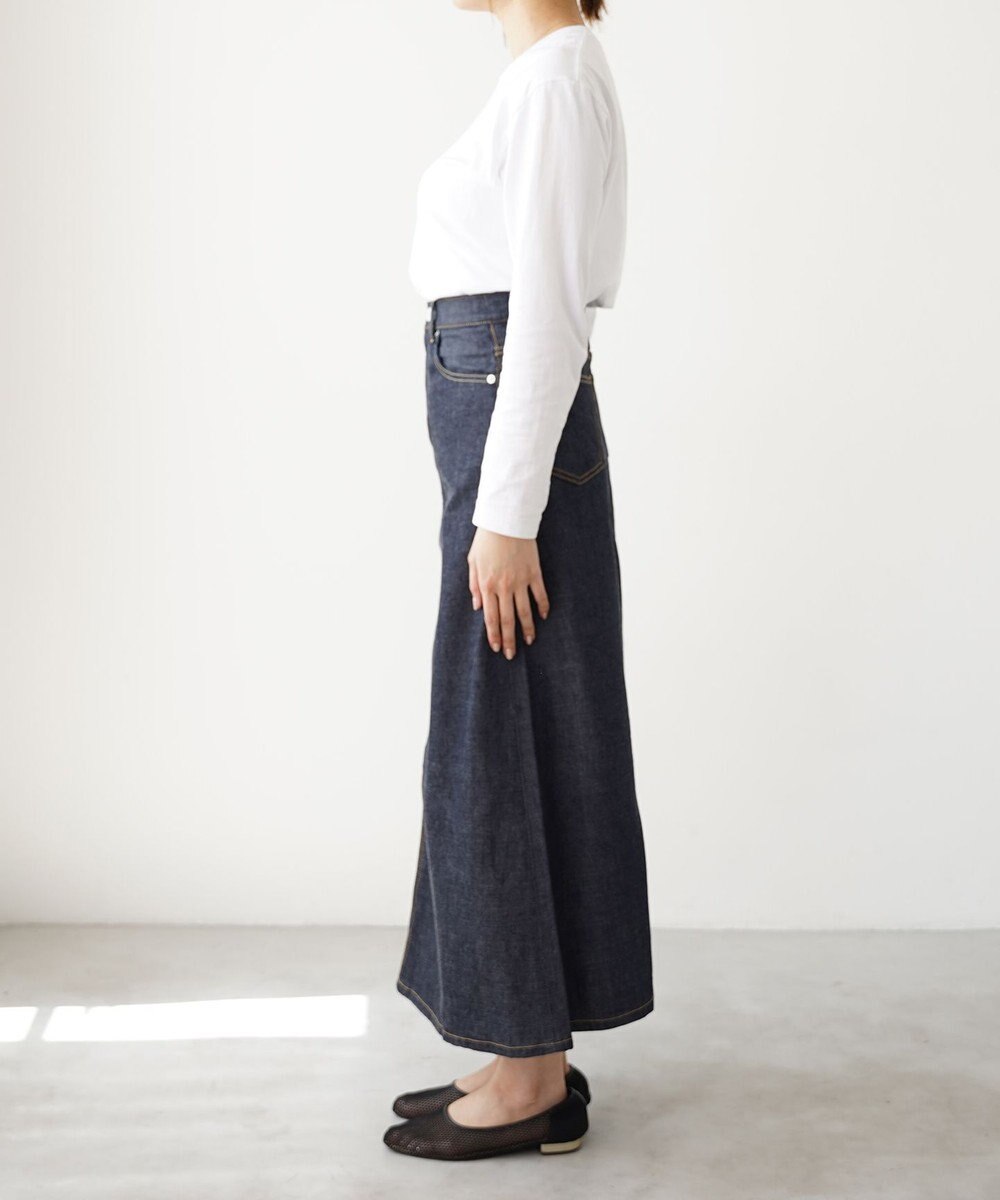 woadblue 人気NO.1 デニムスカート リジッドブルー 