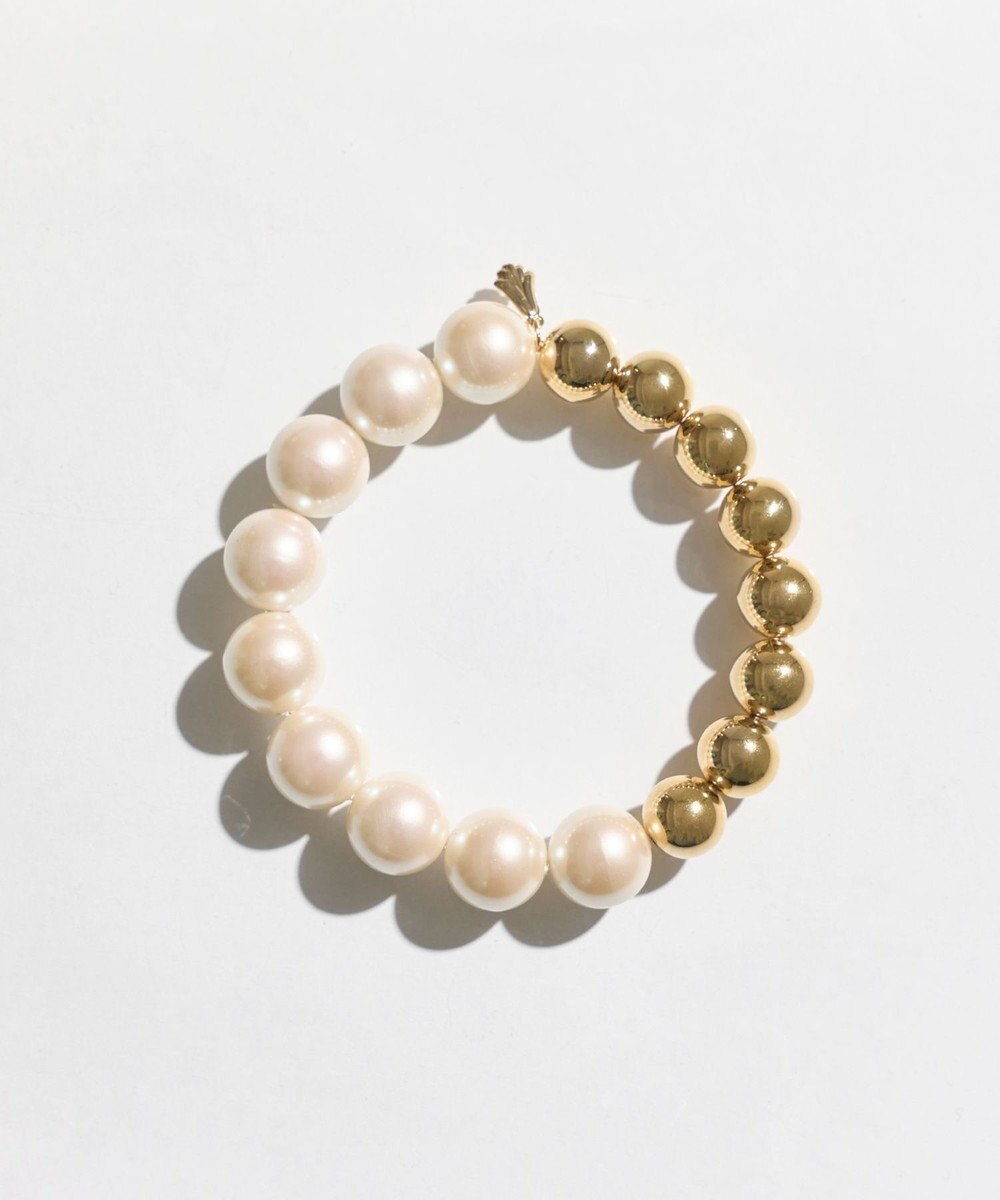 Phoebe メタルボールゴムブレスレット　ゴールド 