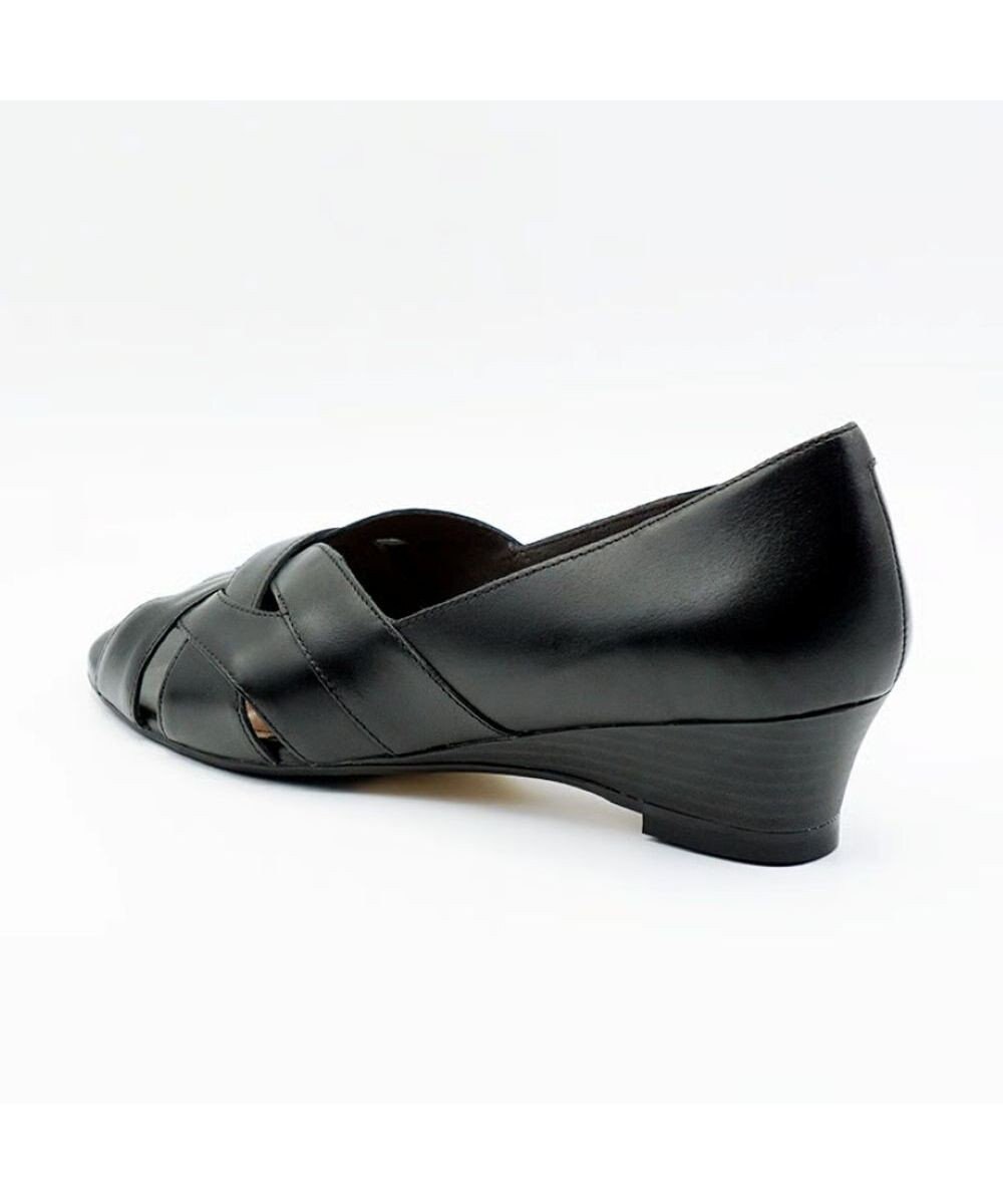 APOM モールドウエッジオープントゥパンプス45 