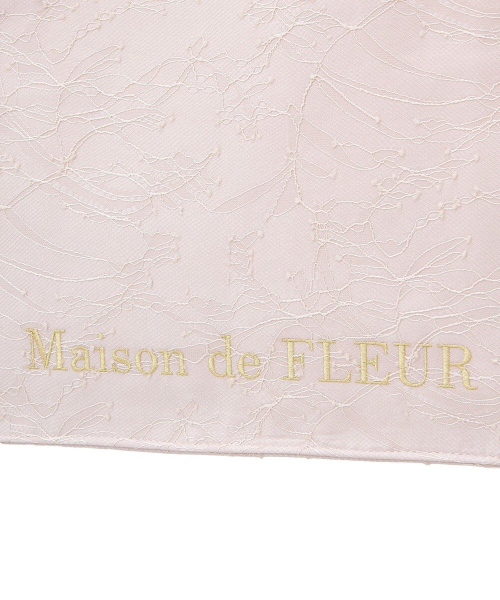 Maison de FLEUR レースフリルハンドルスクエアトートＭバッグ 