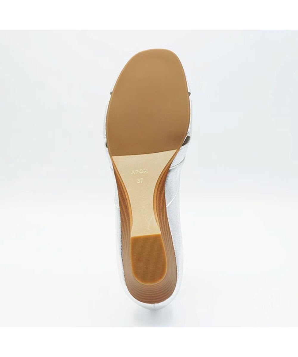 APOM モールドウエッジオープントゥパンプス45 