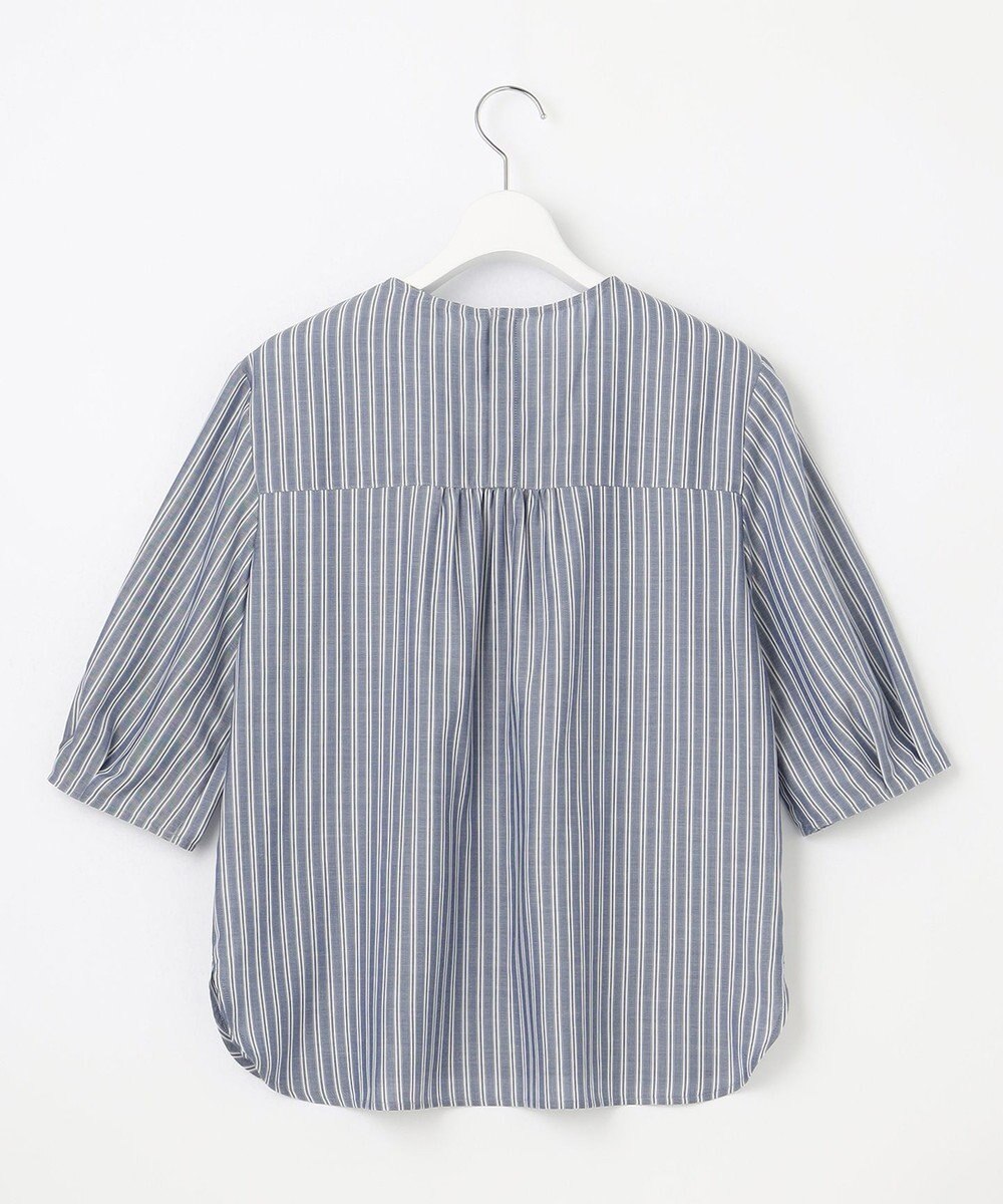 J.PRESS LADIES 【洗える】ウォッシャブルキュプラツイル タックスリーブ ブラウス 