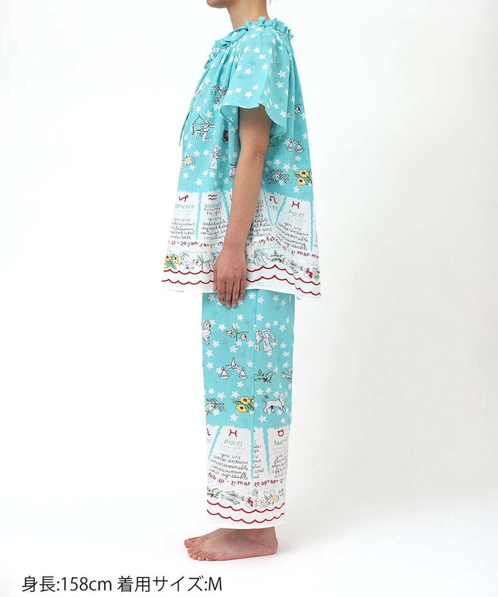 tsumori chisato SLEEP ツモリチサト パジャマ 5分袖 半袖 9分丈 綿100%(本体) ローン素材 レディース UDT146 /ワコール 