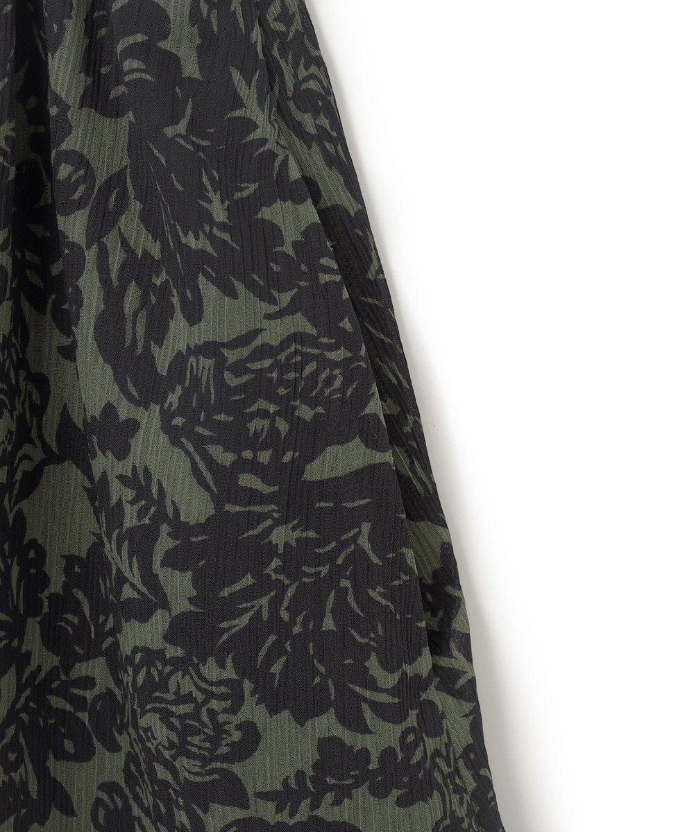 23区 【洗える】ボタニカルプリント フレア スカート 