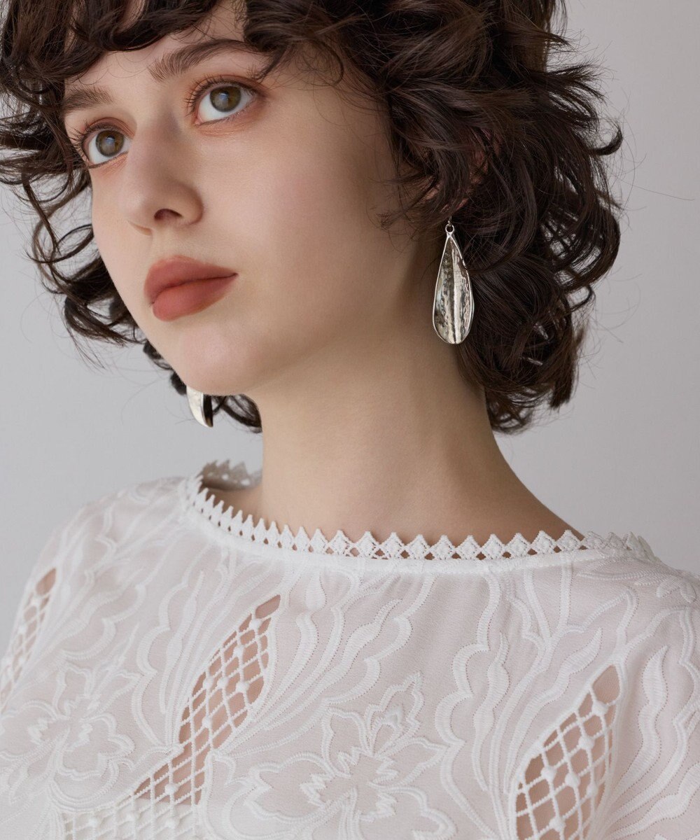 GRACE CONTINENTAL 刺繍ポンチョトップ 