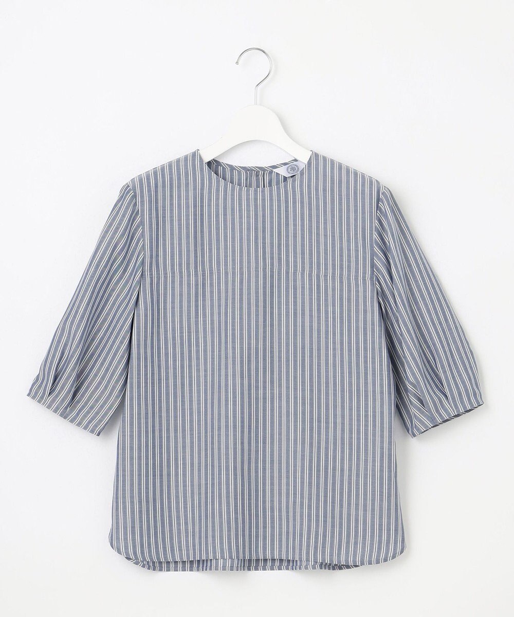 J.PRESS LADIES 【洗える】ウォッシャブルキュプラツイル タックスリーブ ブラウス 