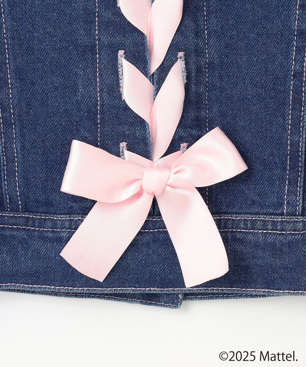 ANY KIDS 【Barbie(TM)】リボン デニムジャケット 