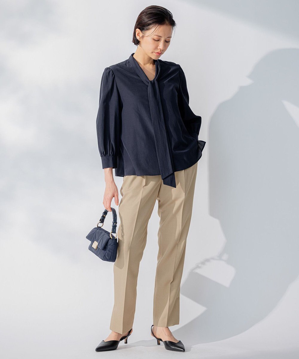 自由区 L 【洗える】TACブライトローン ブラウス 