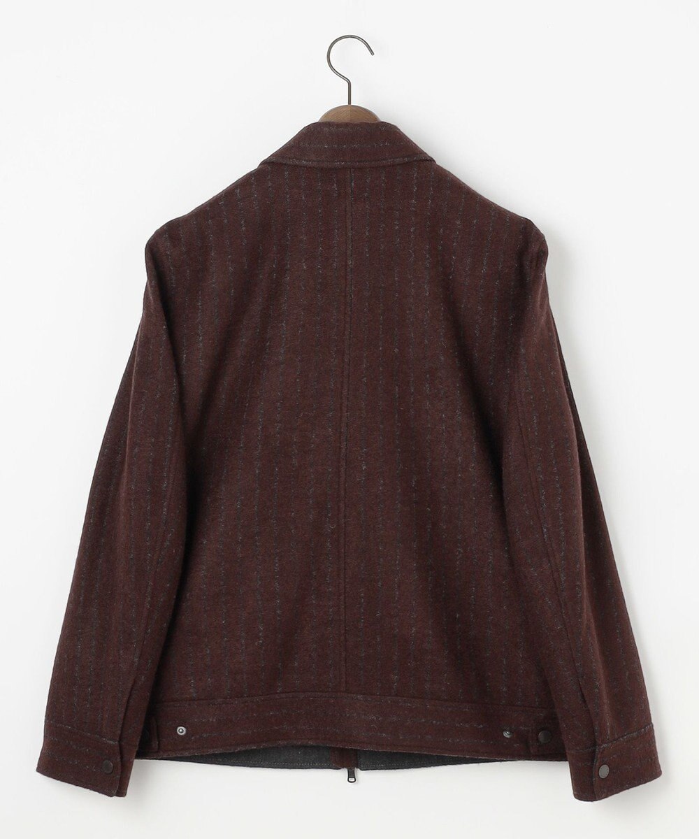 JOSEPH ABBOUD 【イタリア素材/軽量/ストレッチ】ワイドチョークストライプ  ブルゾン 