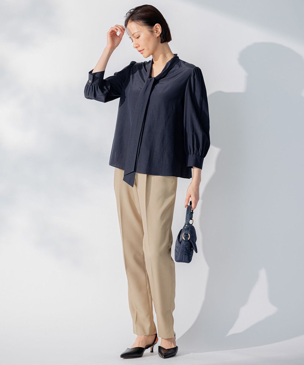 自由区 L 【洗える】TACブライトローン ブラウス 