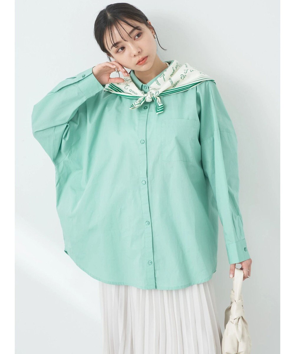 earth music&ecology ポプリンボックスシャツ 