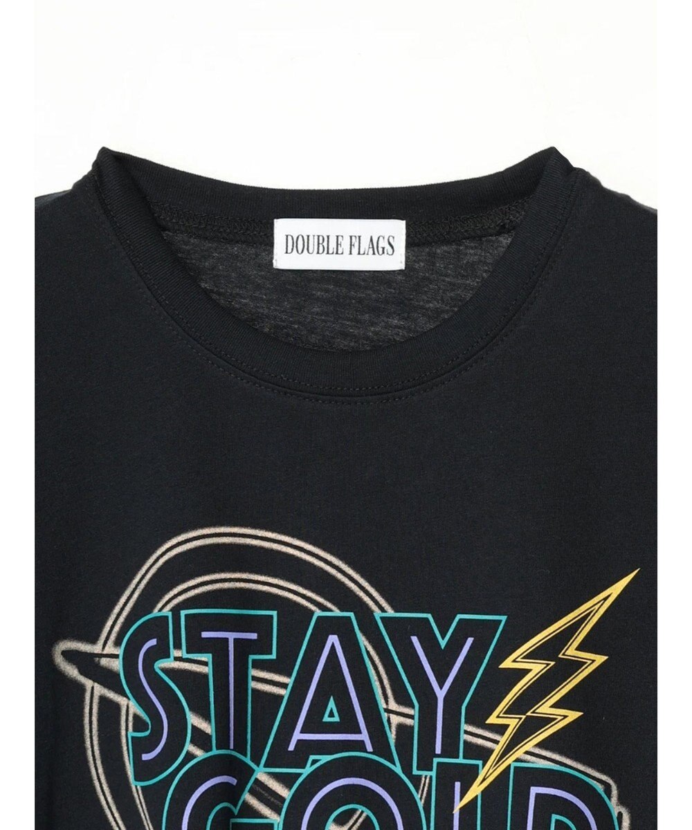 Green Parks ・ＤｏｕｂｌｅＦｌａｇｓ　フリルショルダープリントＴＥＥ 