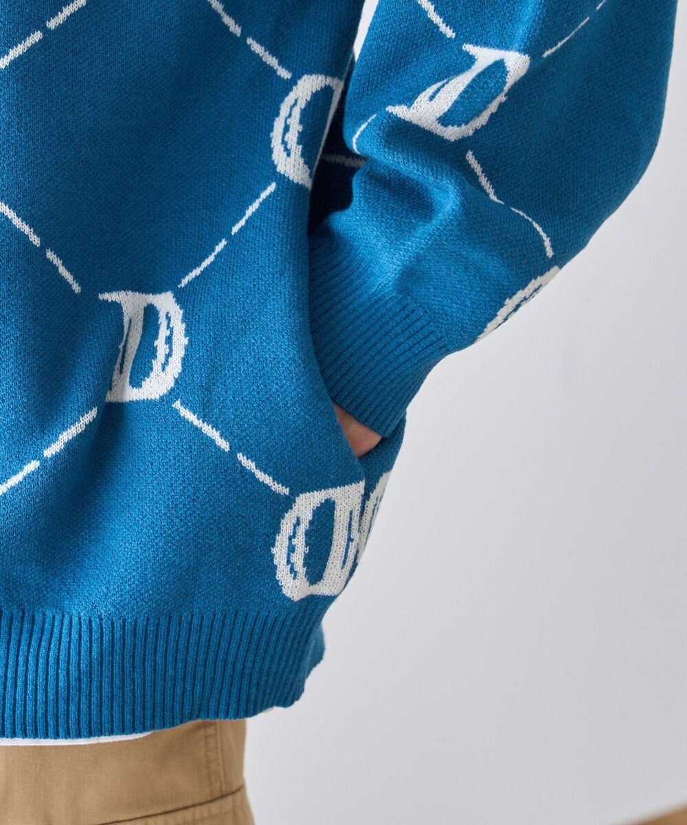 WEGO オーバーフィットロゴカーディガン 