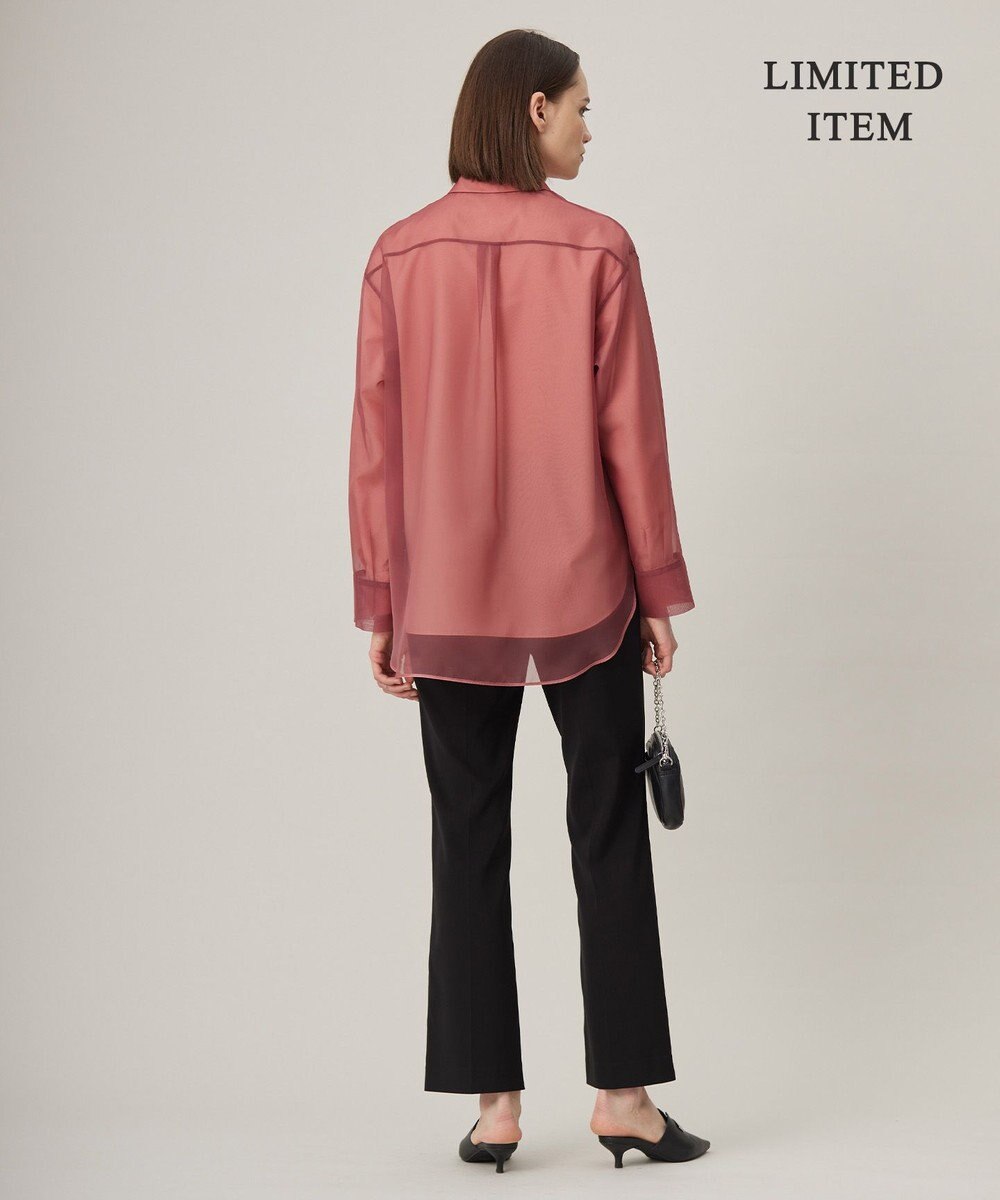 ICB 【WEB限定・洗える】キュプラハイパワーストレッチ セミフレアパンツ 