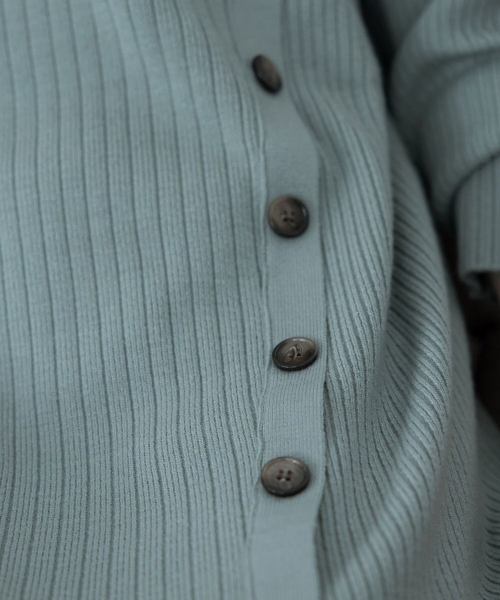 Tiaclasse L 【洗える】1枚でもレイヤード効果のあるサイドボタンチュニック 