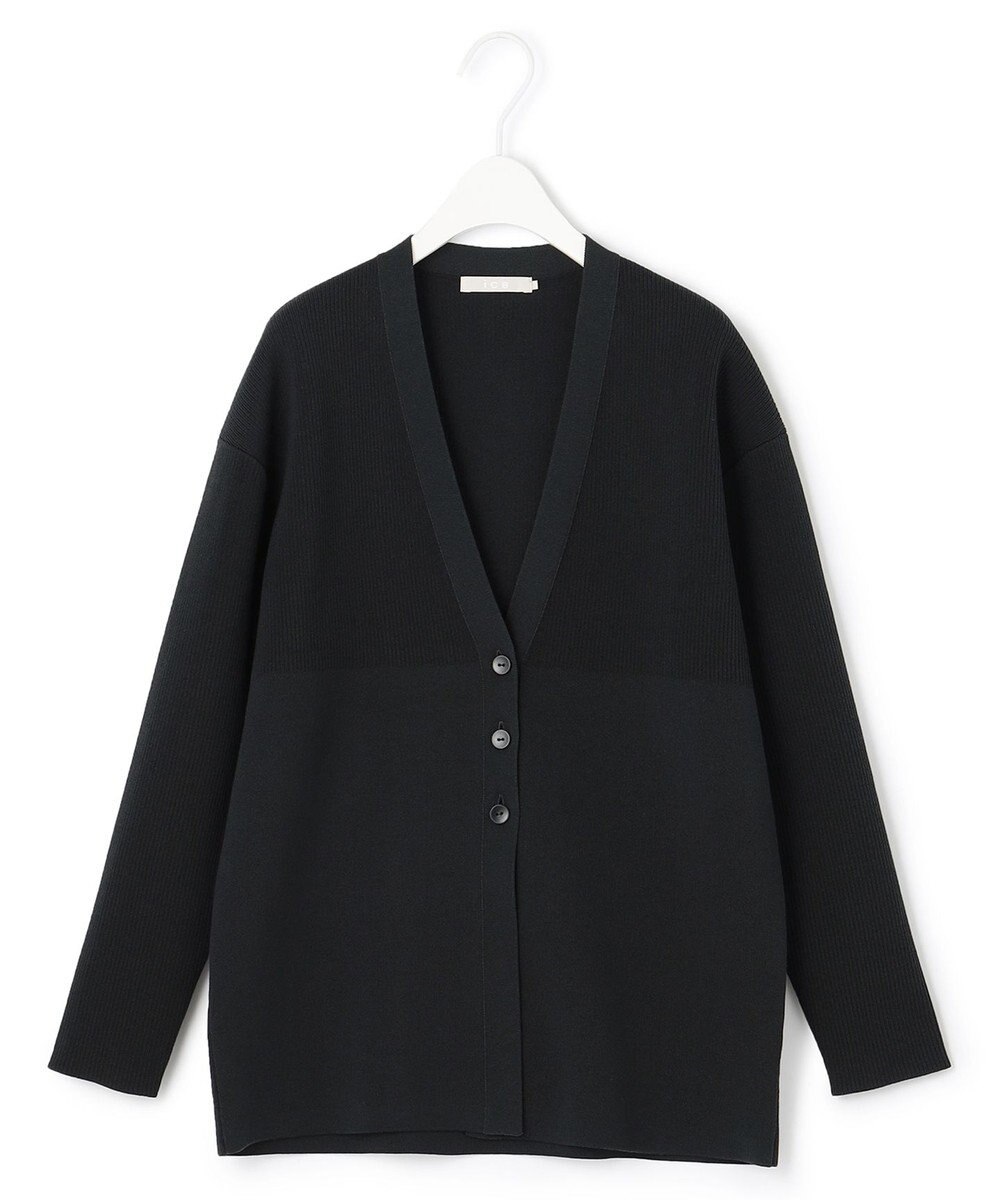 ICB 【洗える】コットンポリエステルスムース カーディガン 