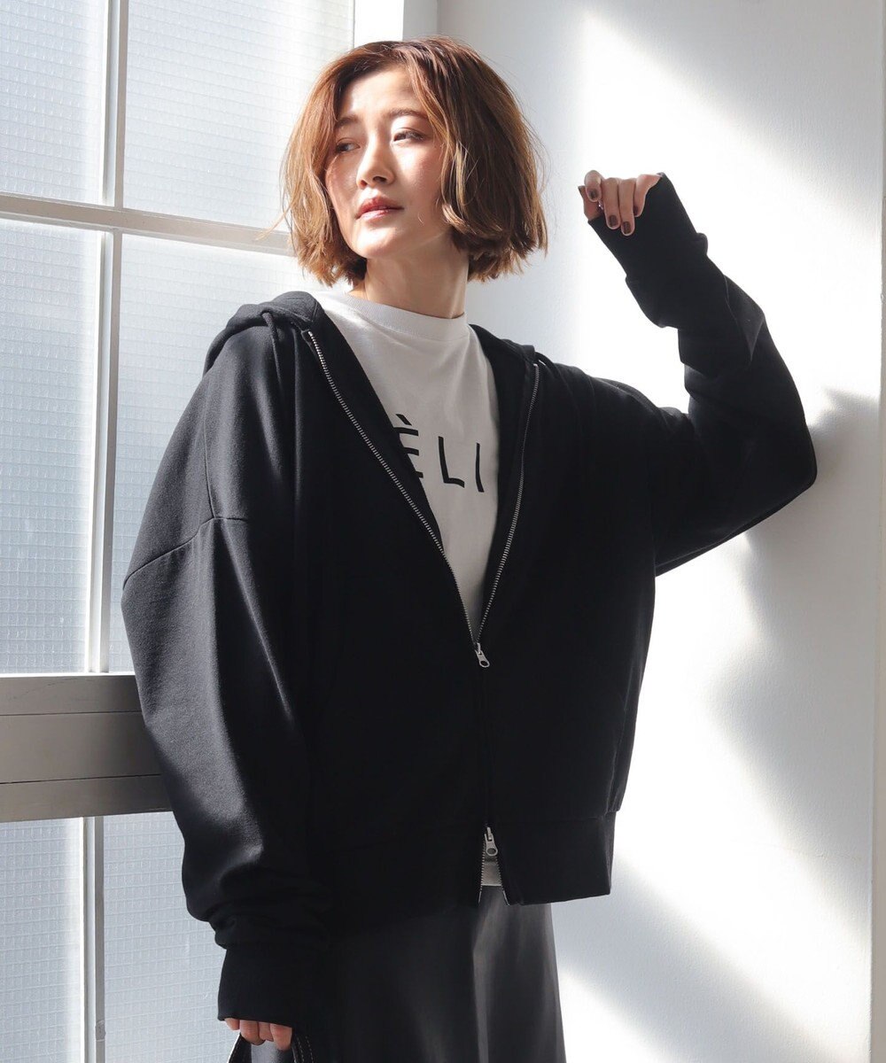 WEGO 【ユニセックス着用ITEM/MLサイズ展開】コンパクトフィットダブルZIPパーカー 