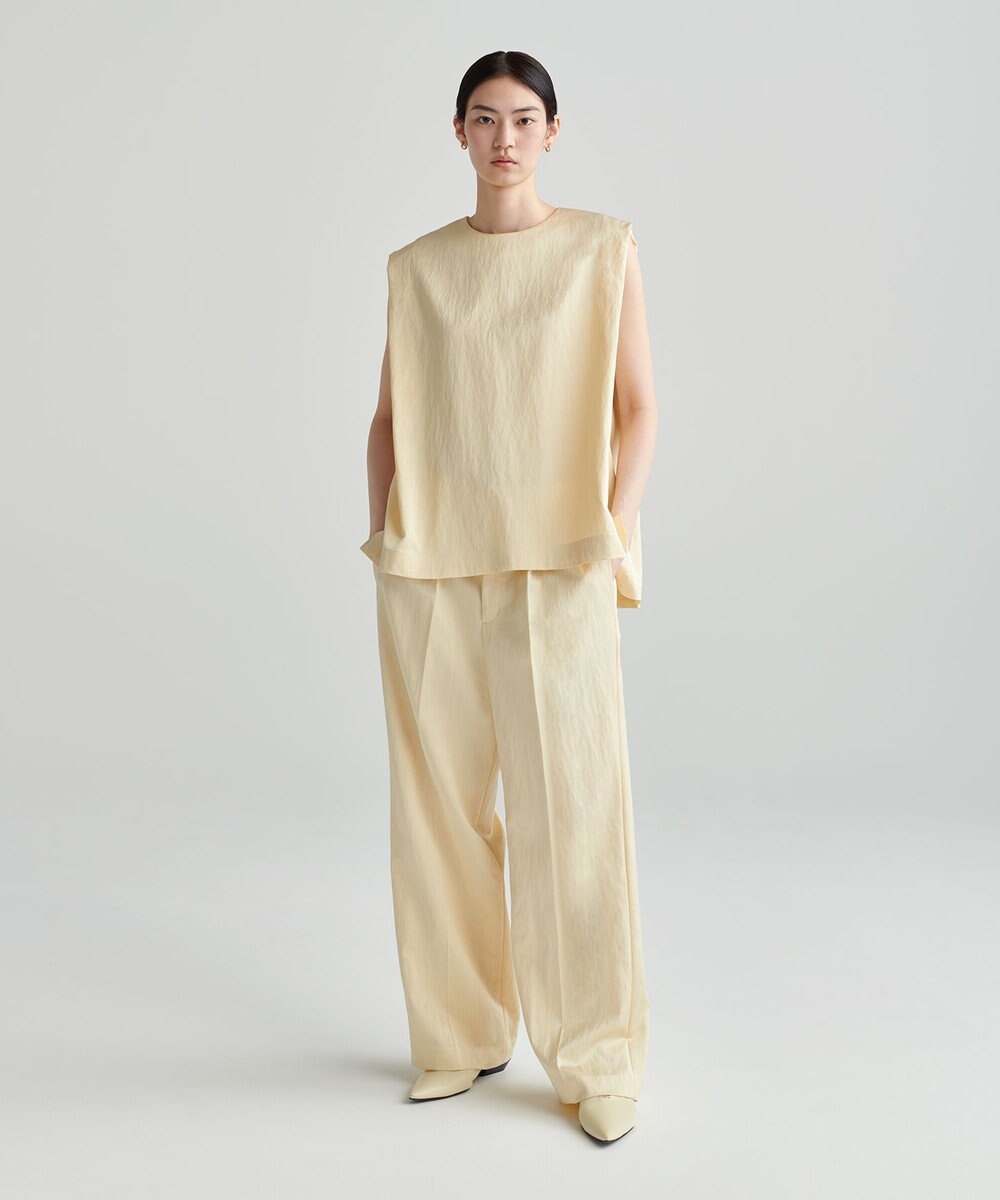 NAVE 【ReNAVE　洗える】グロスサテンブラウス 