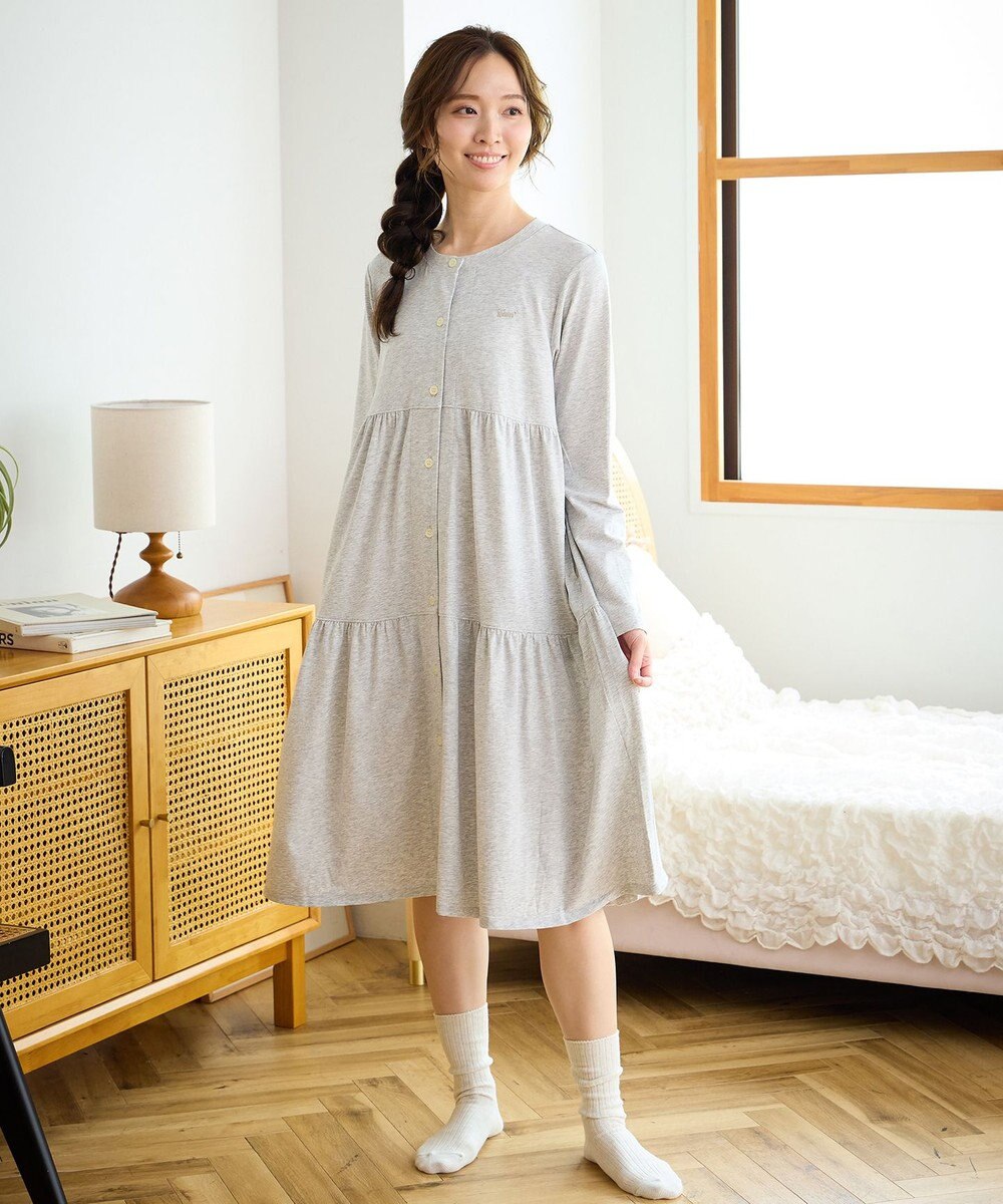 tsumori chisato SLEEP ツモリチサト ワンピース 長袖 ルームウェア 綿混(本体) レディース UNX555 /ワコール 