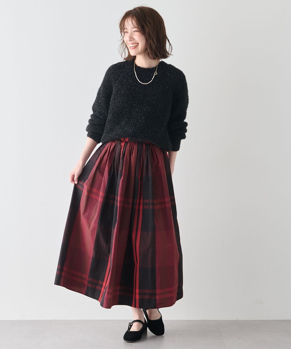 ANY カーリーファンシーニット 