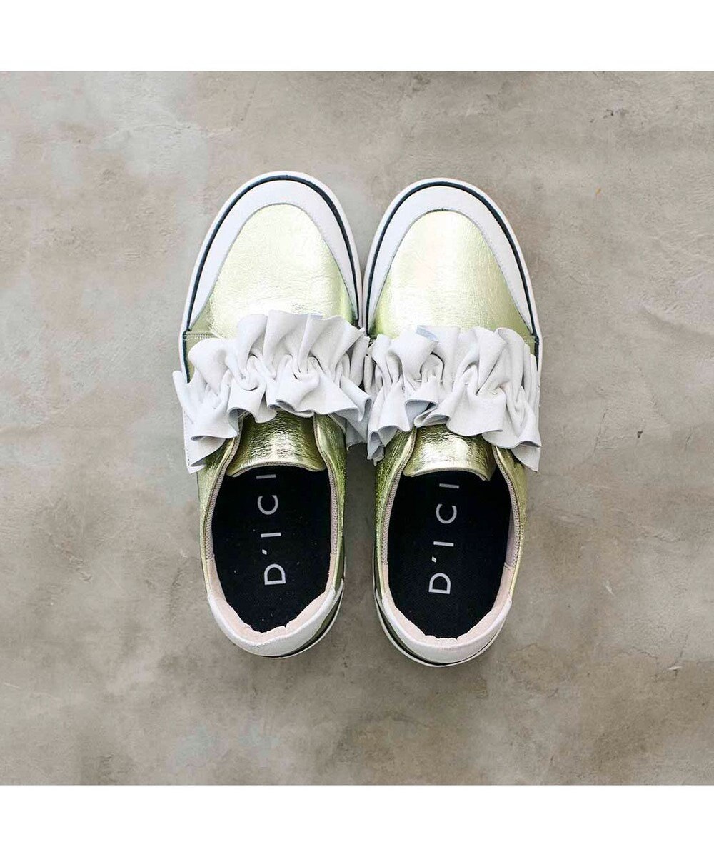 MODE ET JACOMO <D'ICI>フリルベルクロスニーカー 